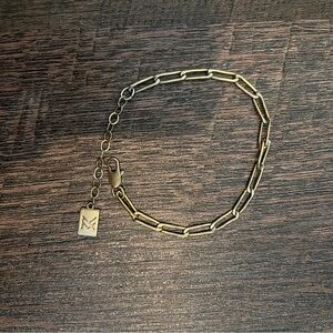 Miranda Frye Gold Link Bracelet paperclip